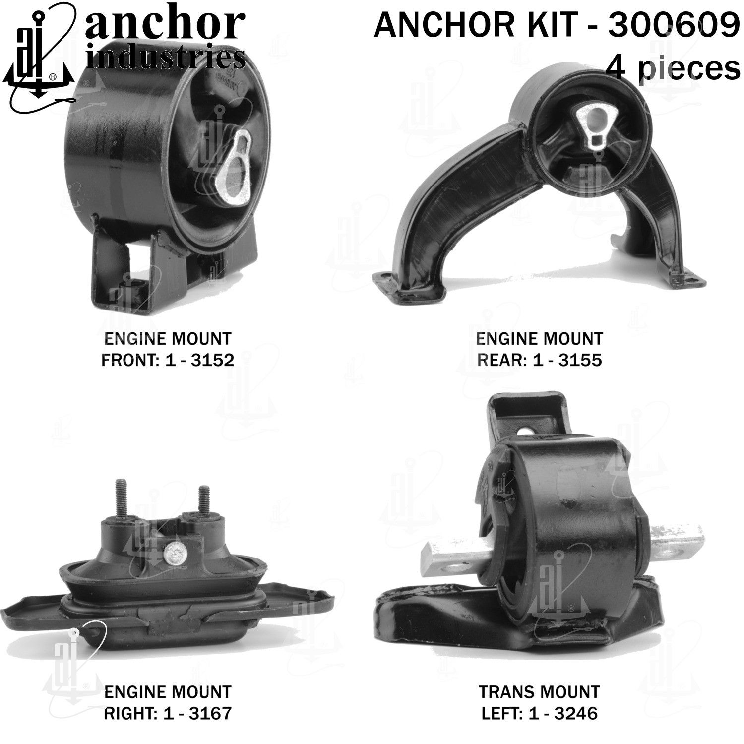 2010, 2009 Chrysler Sebring Engine Mount Kit