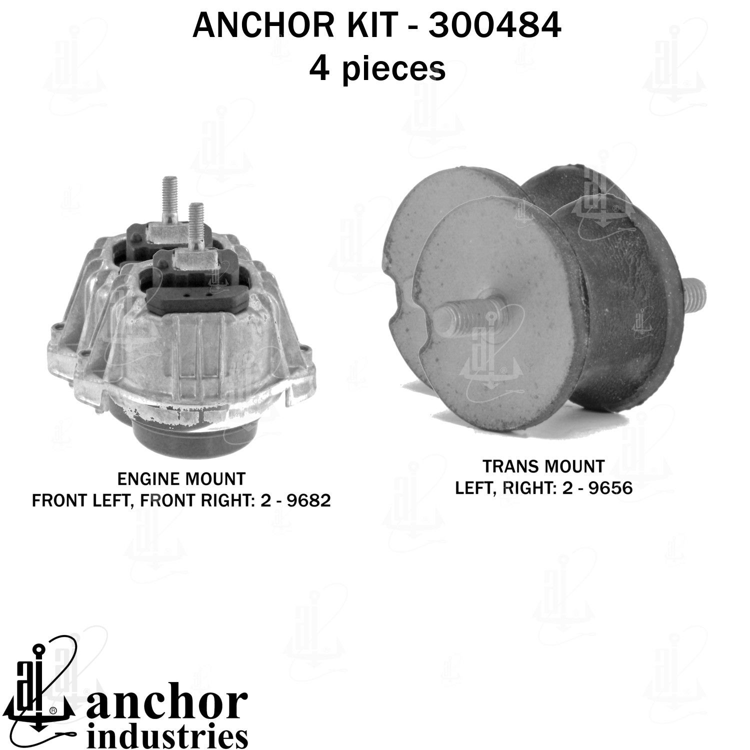 2012-2016 BMW 125i Engine Mount Kit Anchor