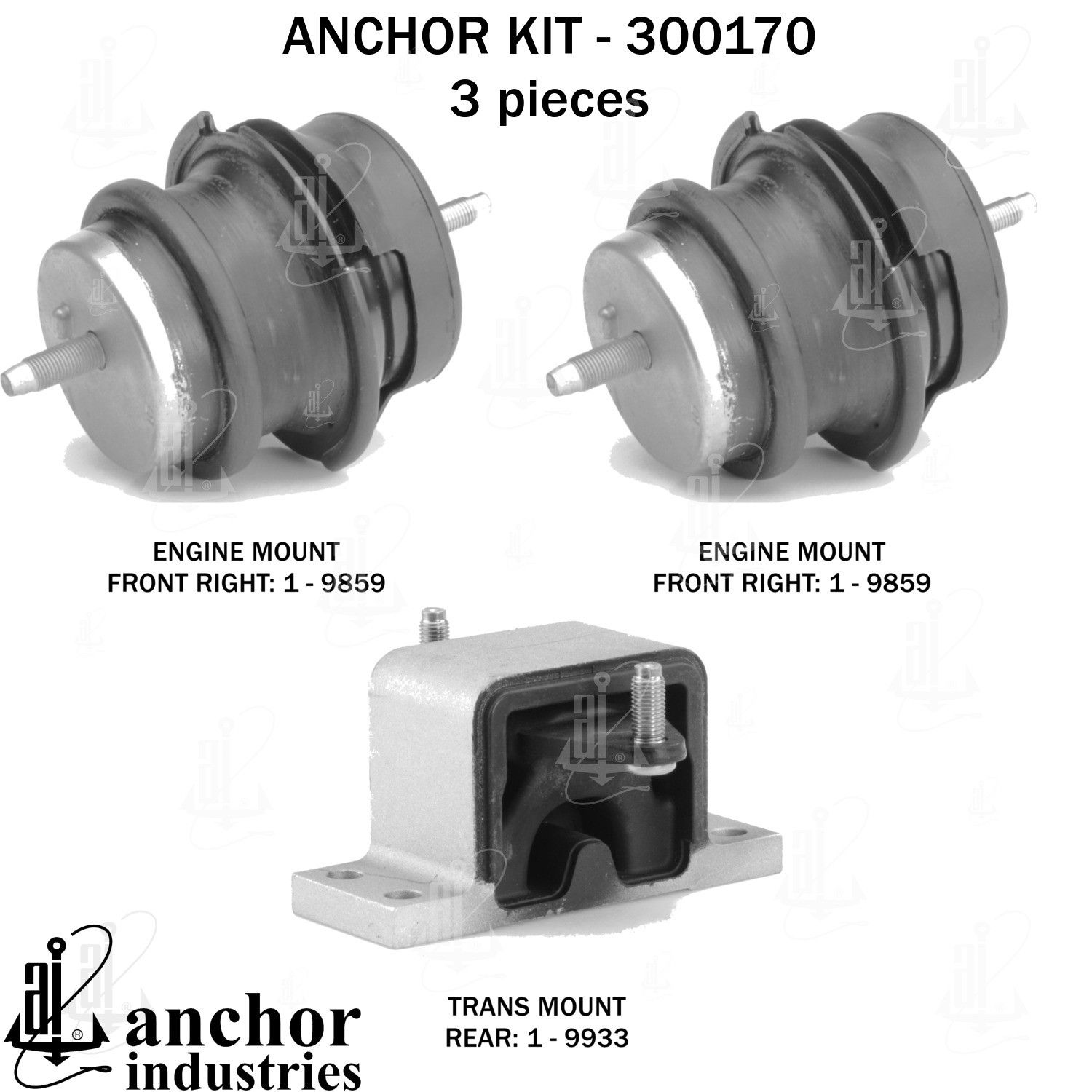 2012, 2011 INFINITI EX35 Engine Mount Kit