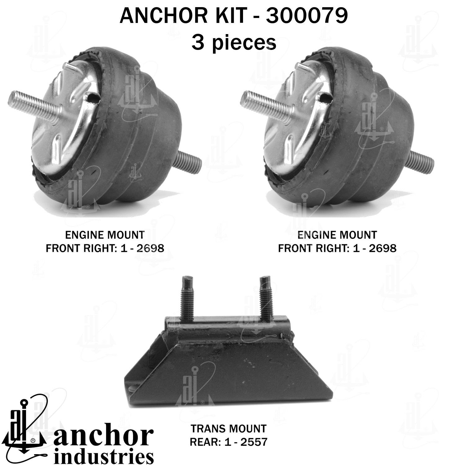 1992, 1991, 1990 Ford Bronco Engine Mount Kit