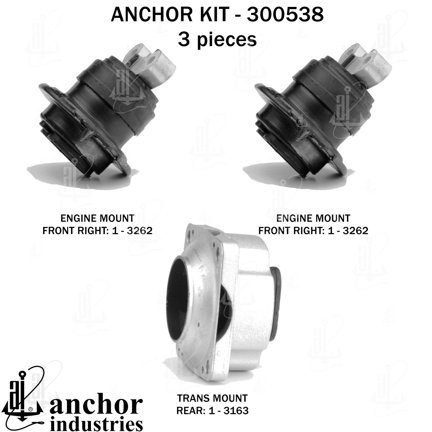 2023, 2022, 2021, 2020, 2019, 2018, 2017, 2016, 2015, 2014, 2013, 2012, 2011 Dodge Challenger Engine Mount Kit