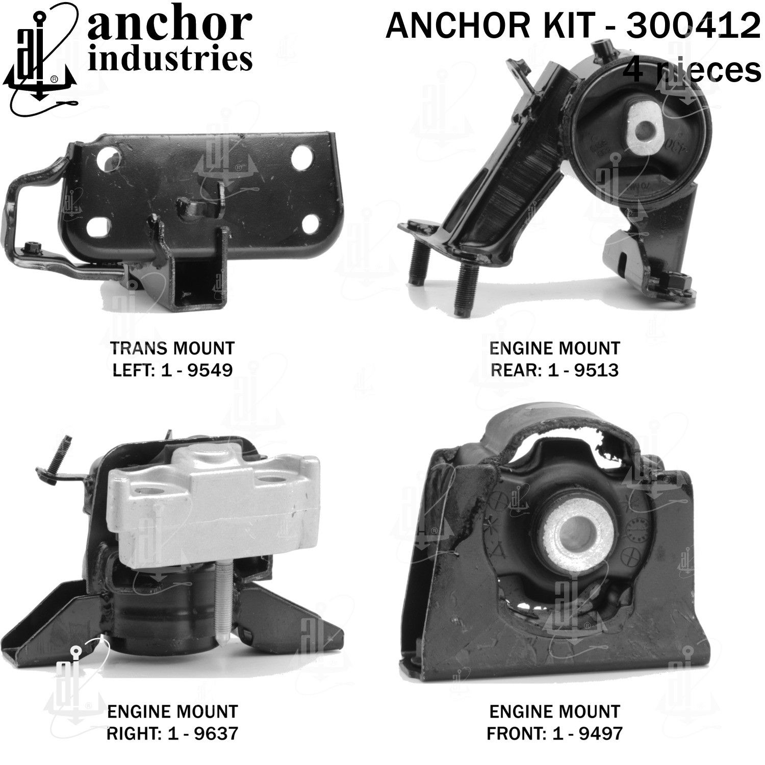 2008, 2007, 2006 Toyota RAV4 Engine Mount Kit
