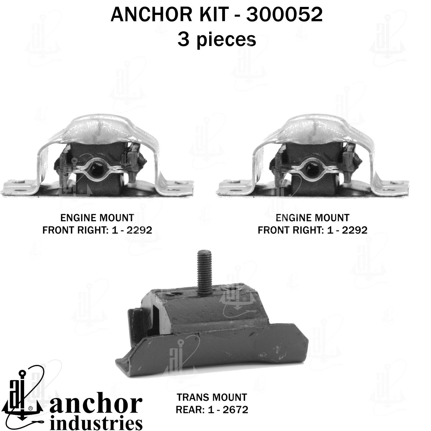 1996, 1995, 1994 Chevrolet Caprice Engine Mount Kit