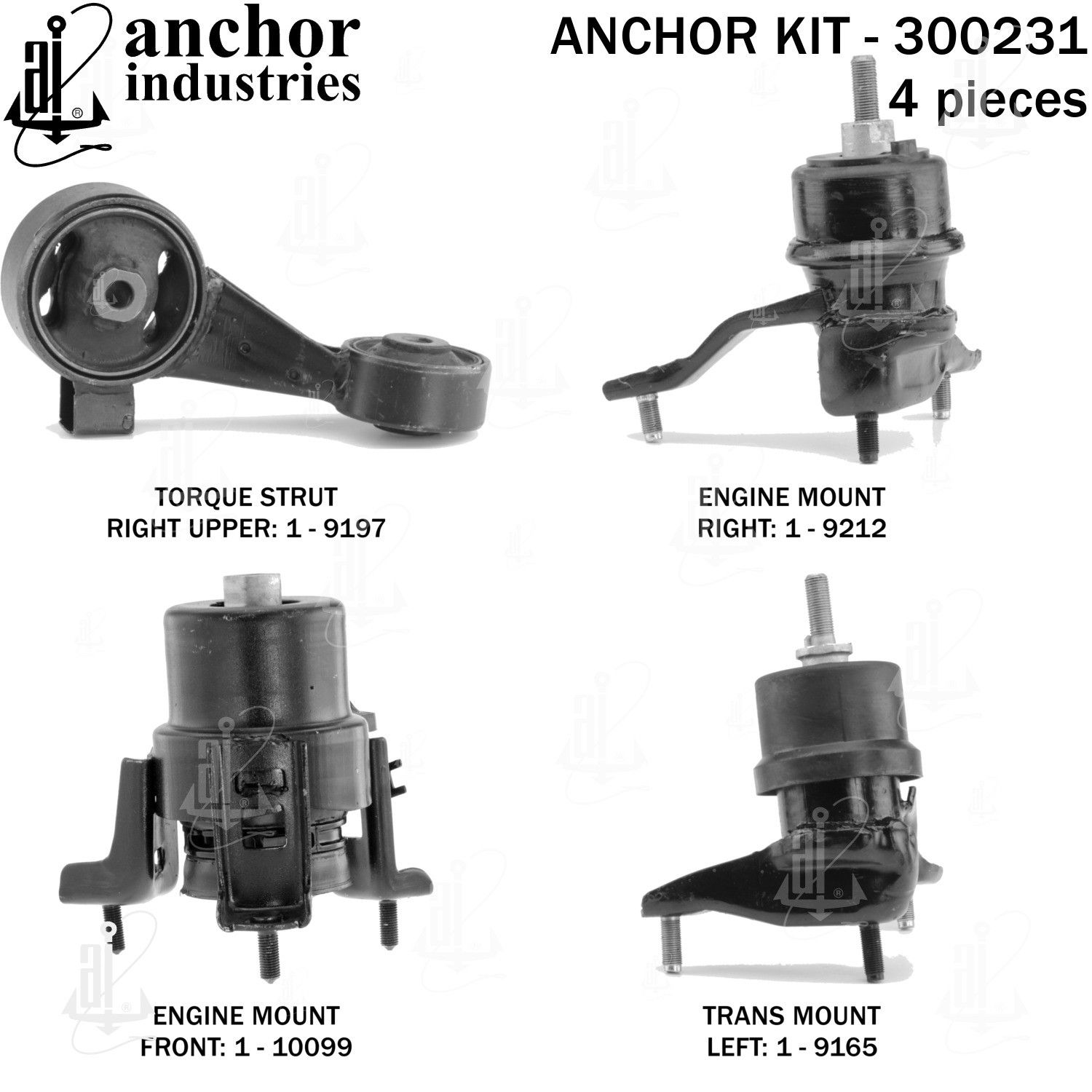 2006, 2005, 2004 Lexus ES330 Engine Mount Kit