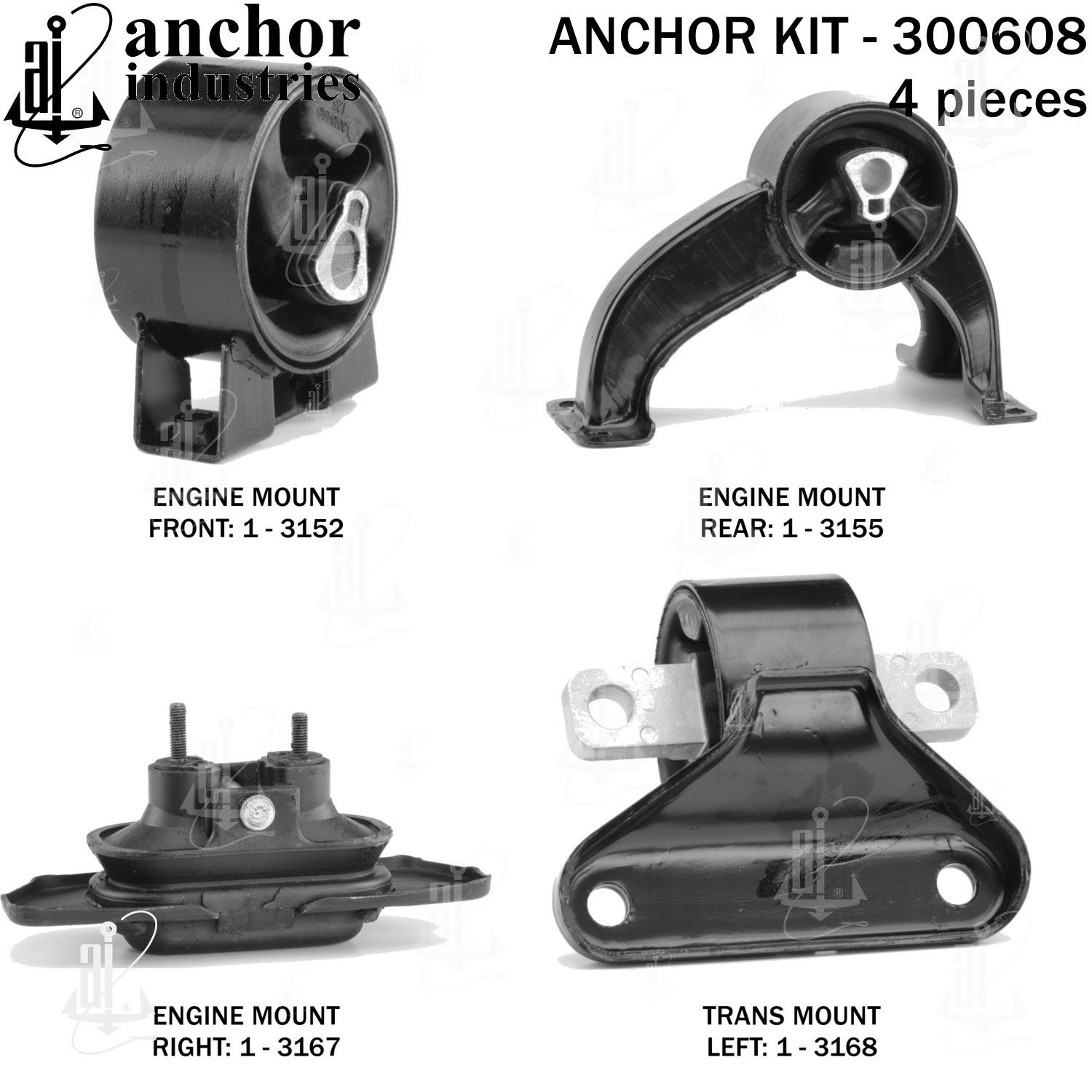 2010, 2009, 2008, 2007 Chrysler Sebring Engine Mount Kit