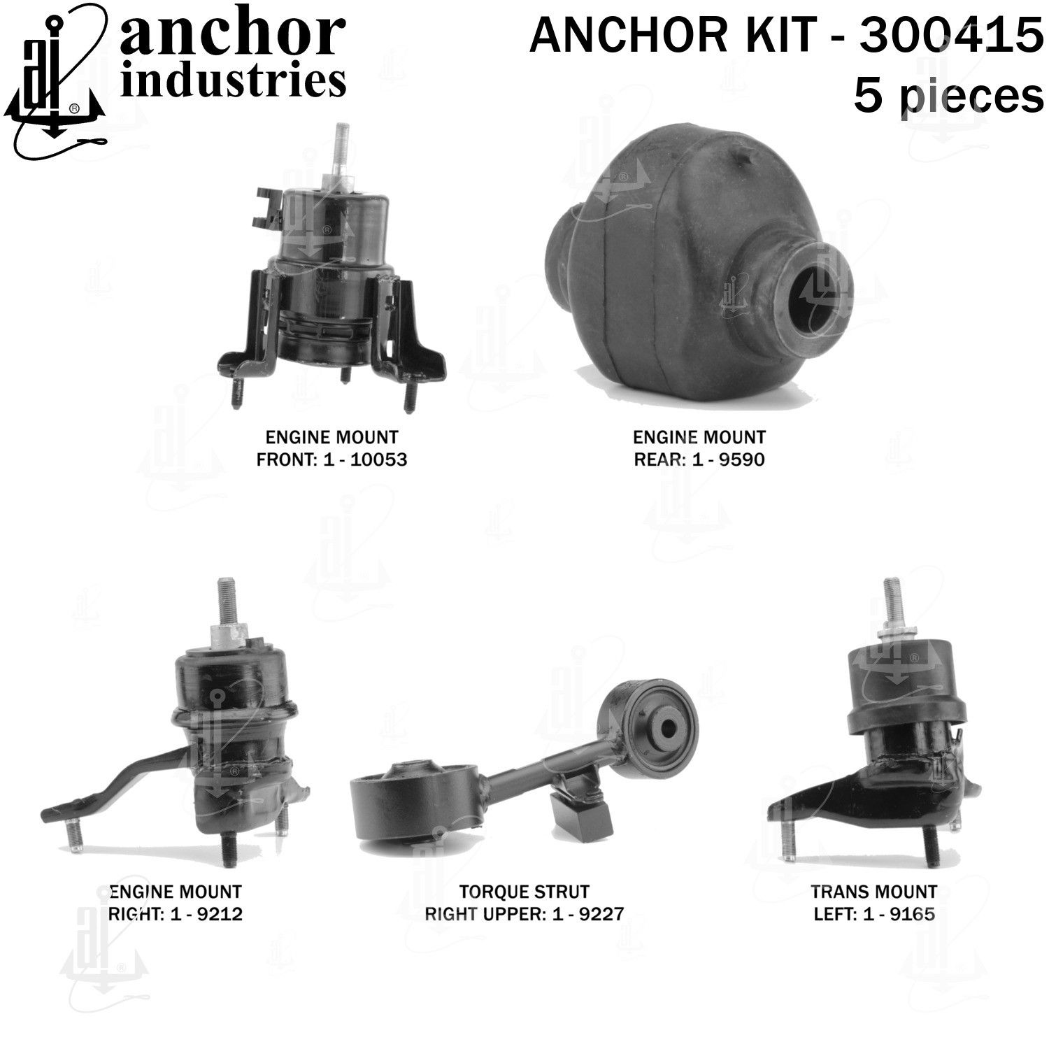 2007, 2006, 2005 Toyota Highlander Engine Mount Kit