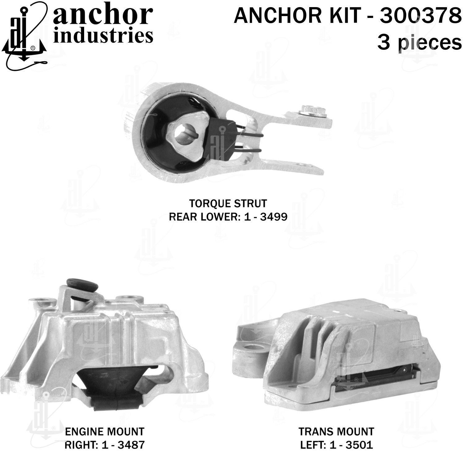 2021, 2020, 2019, 2018, 2017 Jeep Compass Engine Mount Kit