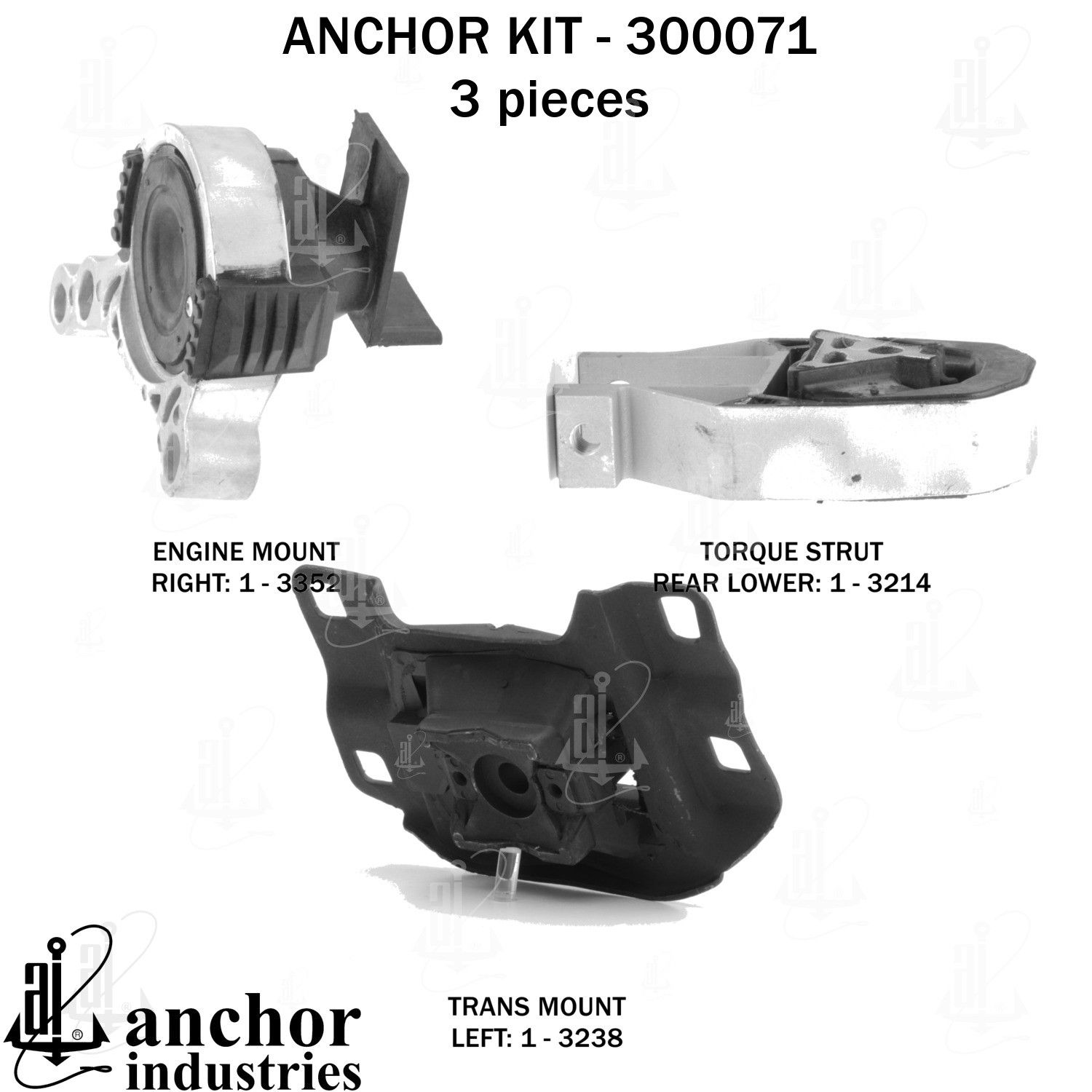 2016, 2015, 2014 Ford Transit Connect Engine Mount Kit