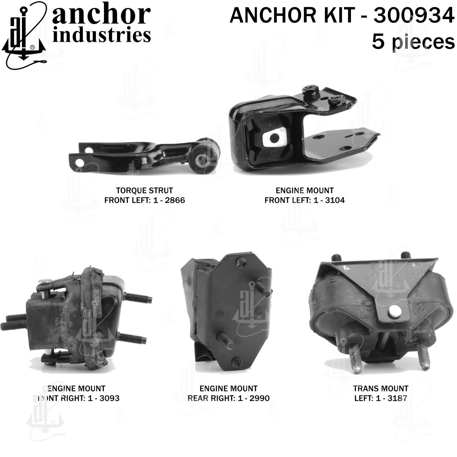 2009, 2008 Buick Allure Engine Mount Kit