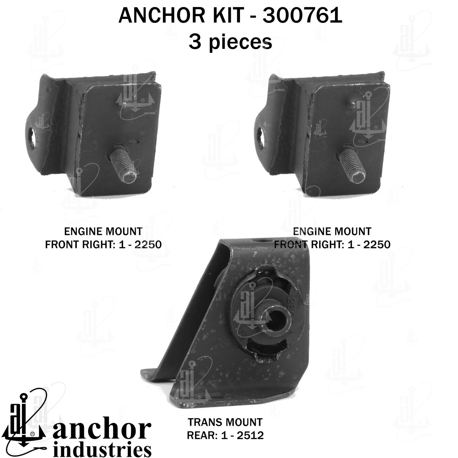 1973, 1972, 1971, 1970, 1969, 1968, 1967, 1966 Dodge Monaco Engine Mount Kit
