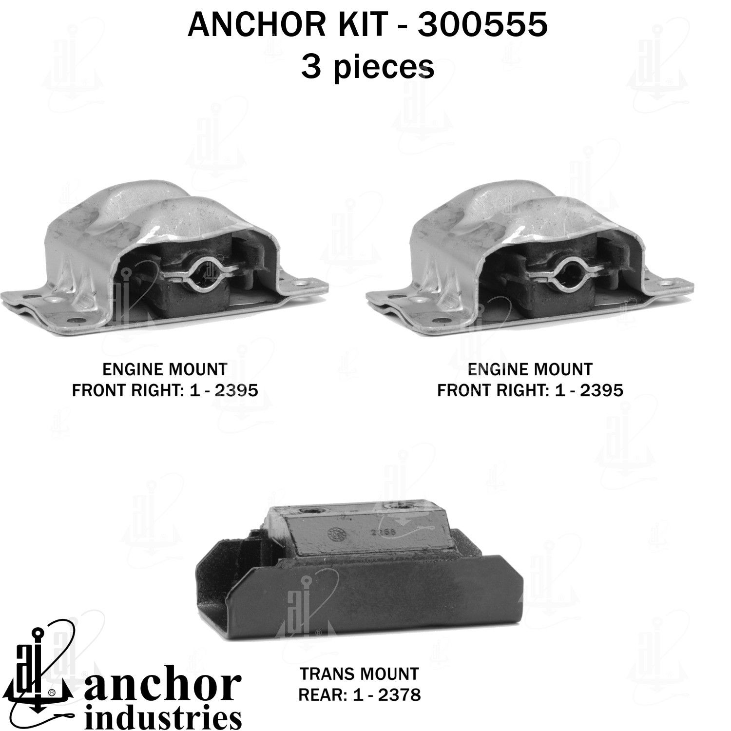 1980, 1979 GMC P3500 Engine Mount Kit