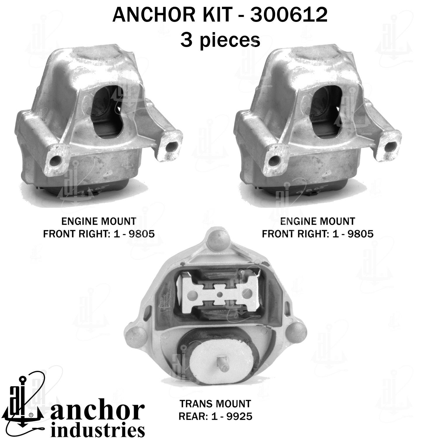 2016, 2015 Audi A5 Quattro Engine Mount Kit