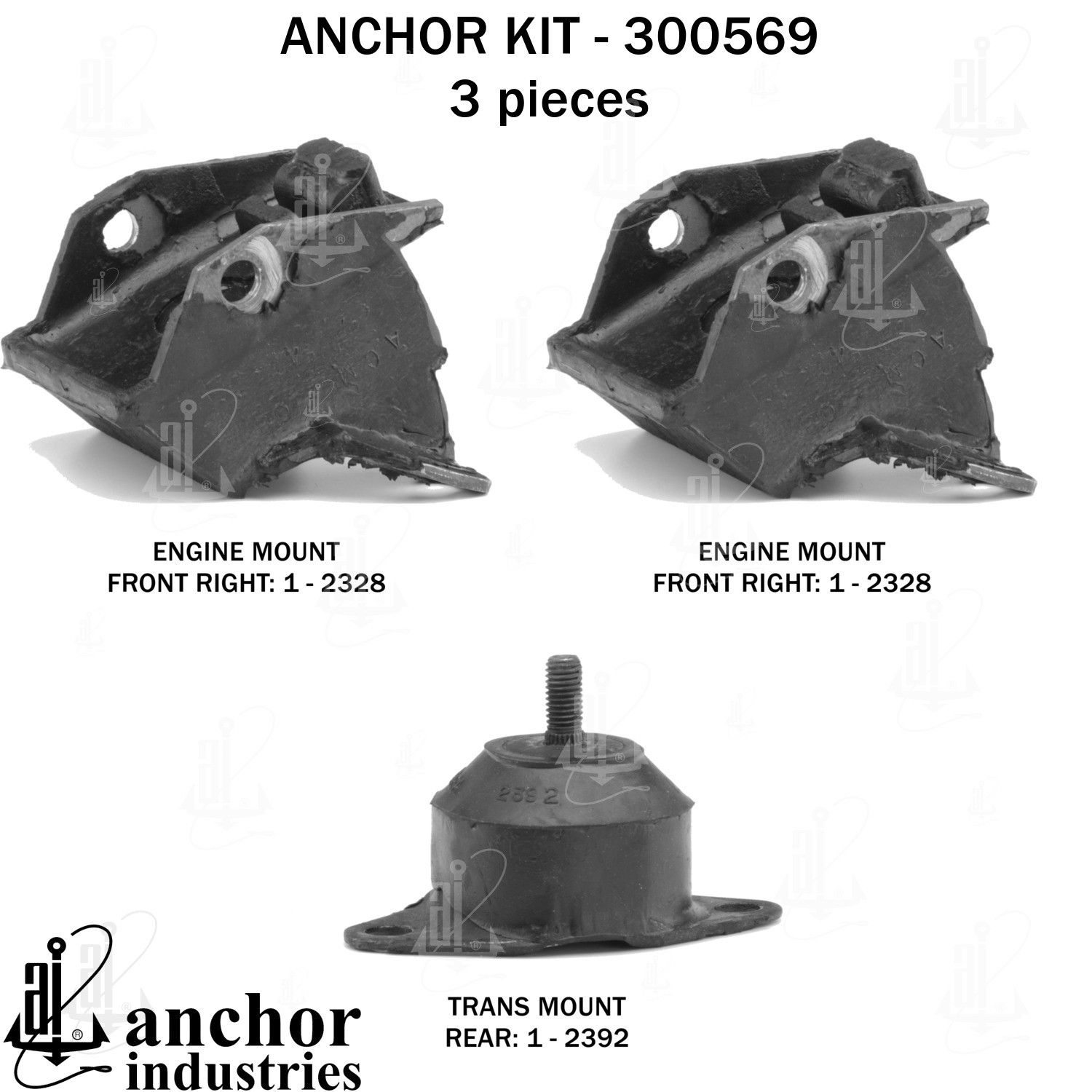 1977 Pontiac Firebird Engine Mount Kit