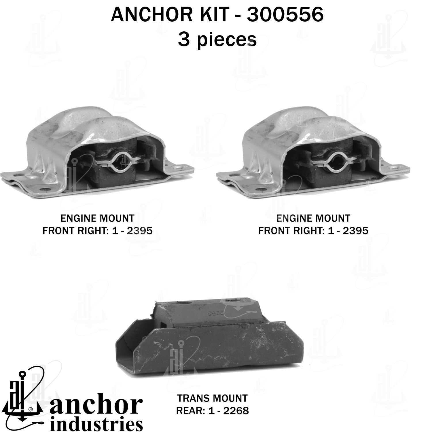 1978, 1977, 1976, 1975 Chevrolet P30 Engine Mount Kit