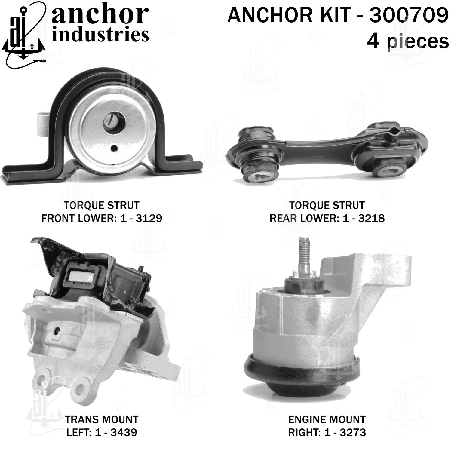 2019, 2018, 2017, 2016, 2015, 2014 Ford Police Interceptor Utility Engine Mount Kit