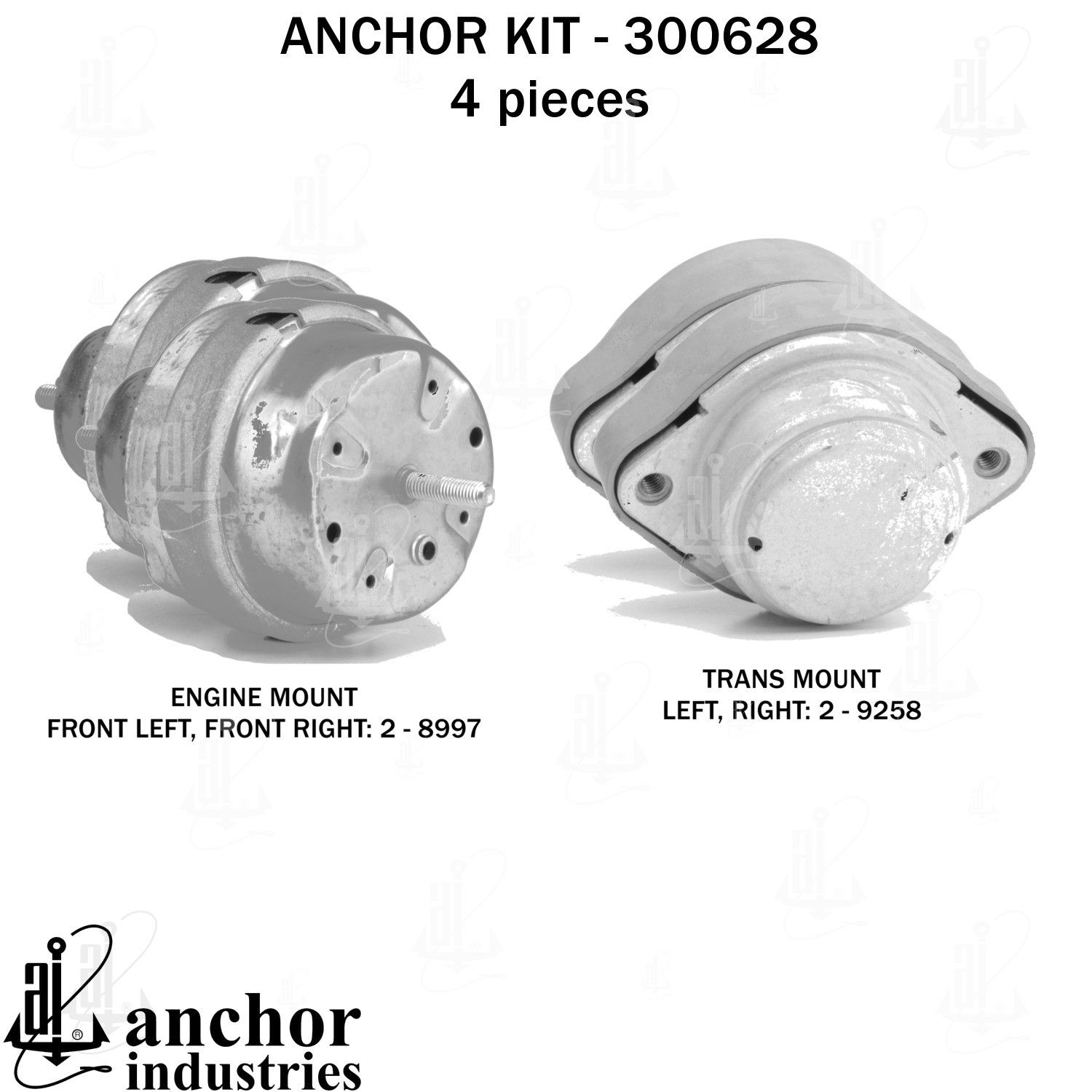 2007, 2006 Audi A4 Engine Mount Kit