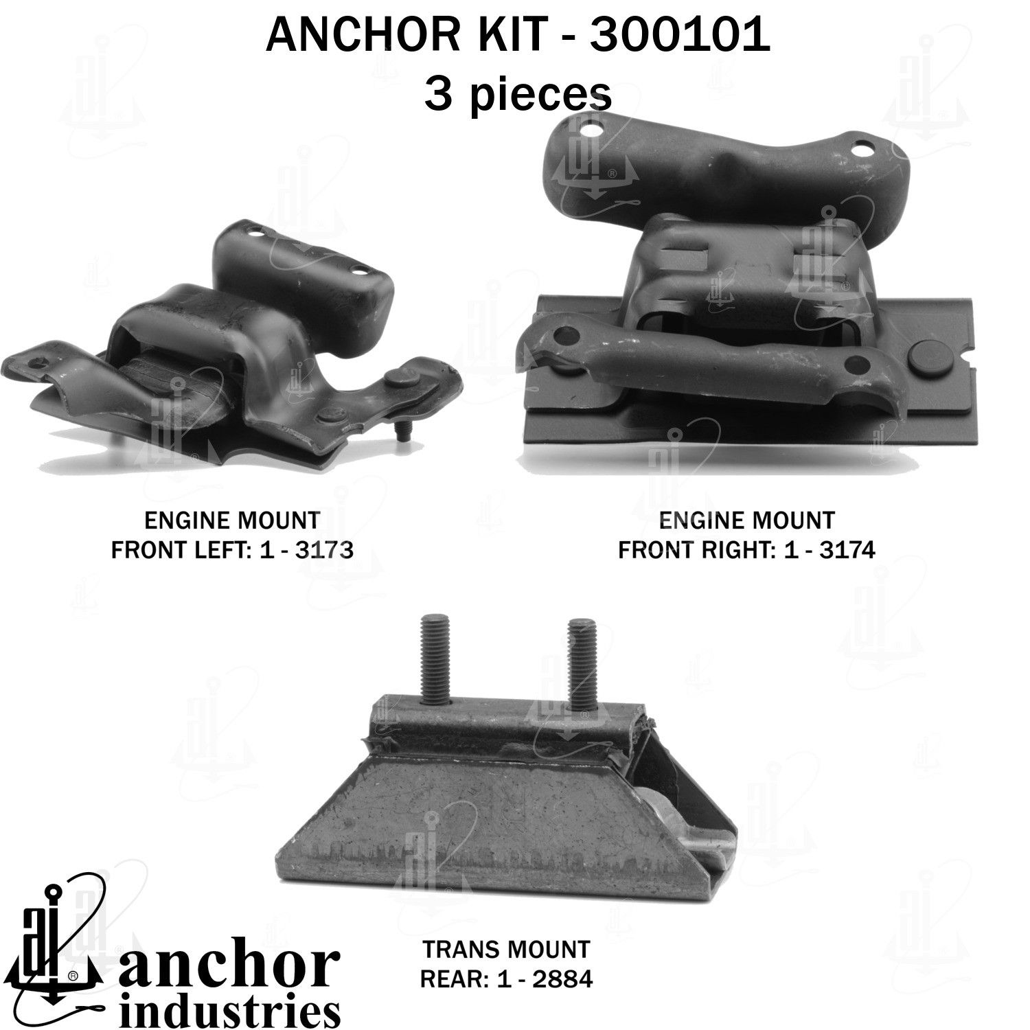 2005, 2004, 2003, 2002 Ford Excursion Engine Mount Kit