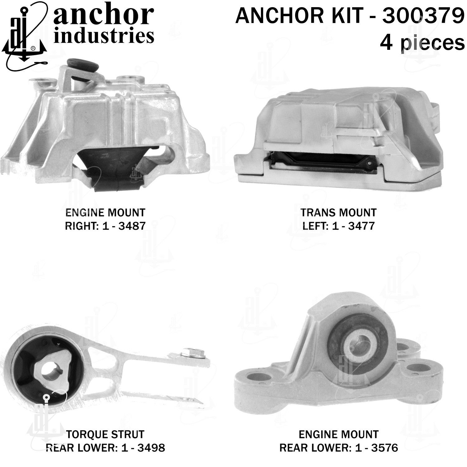 2021, 2020, 2019, 2018, 2017 Jeep Compass Engine Mount Kit