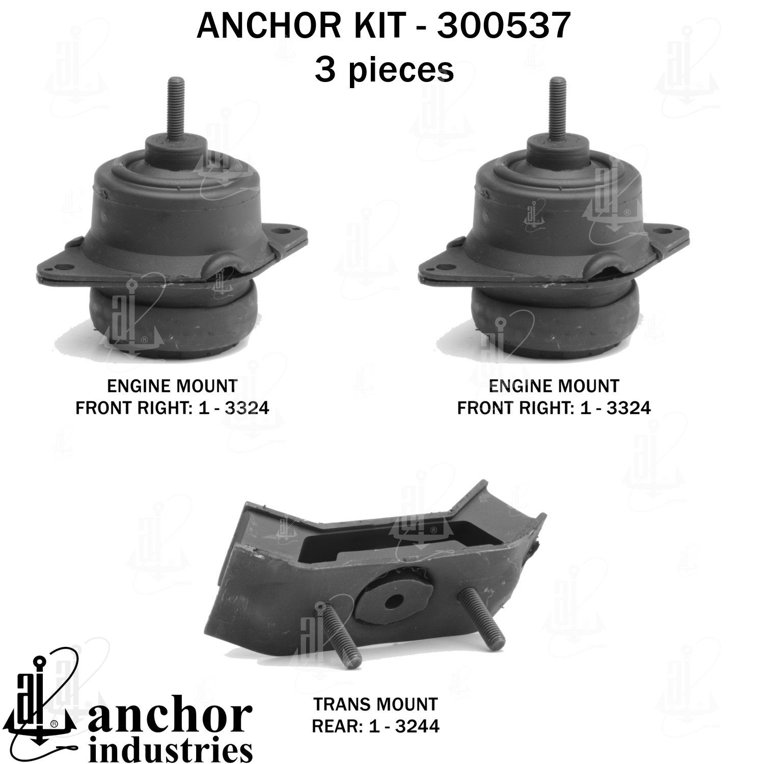 2013, 2012, 2011, 2010, 2009, 2008, 2007 Ford Mustang Engine Mount Kit