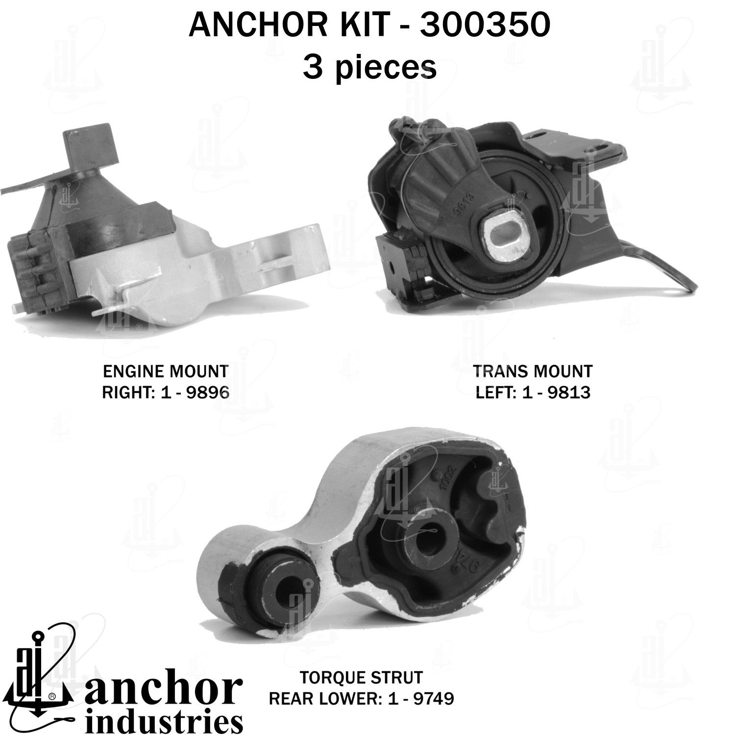 2018, 2017, 2016, 2015, 2014 Mazda 3 Engine Mount Kit