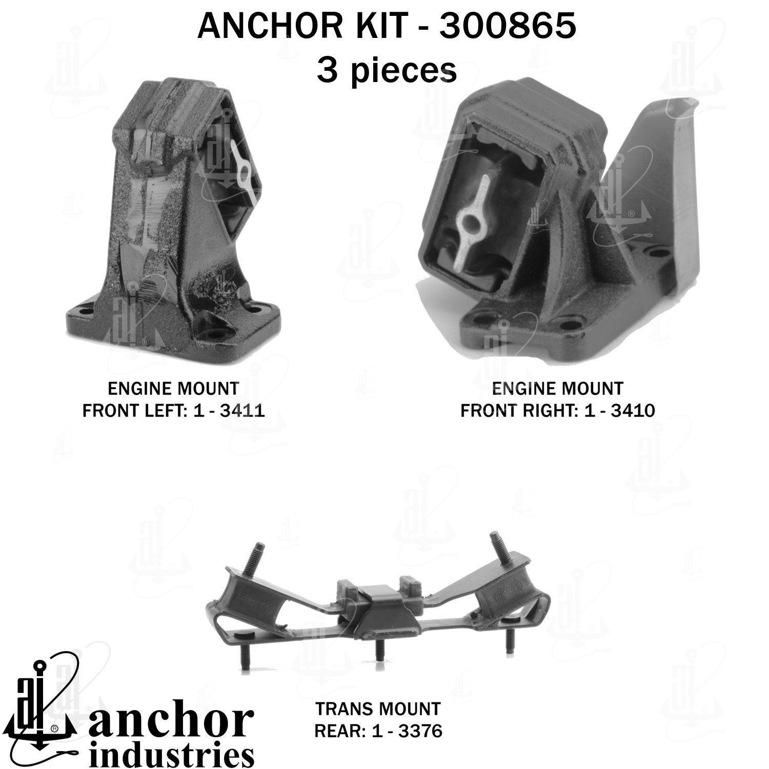 2018, 2017, 2016, 2015, 2014, 2013 Ram 3500 Engine Mount Kit