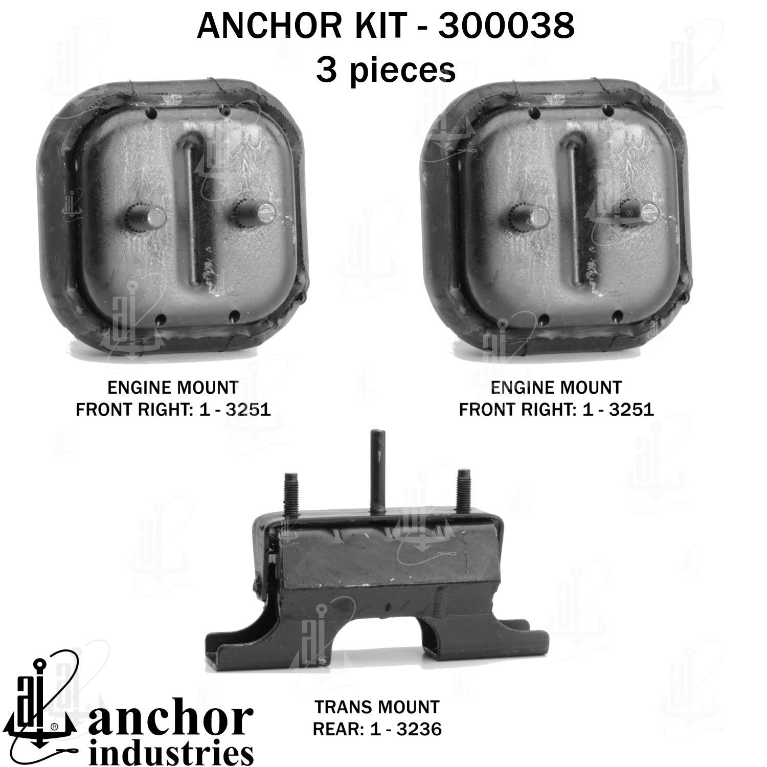 2004, 2003 Chevrolet SSR Engine Mount Kit