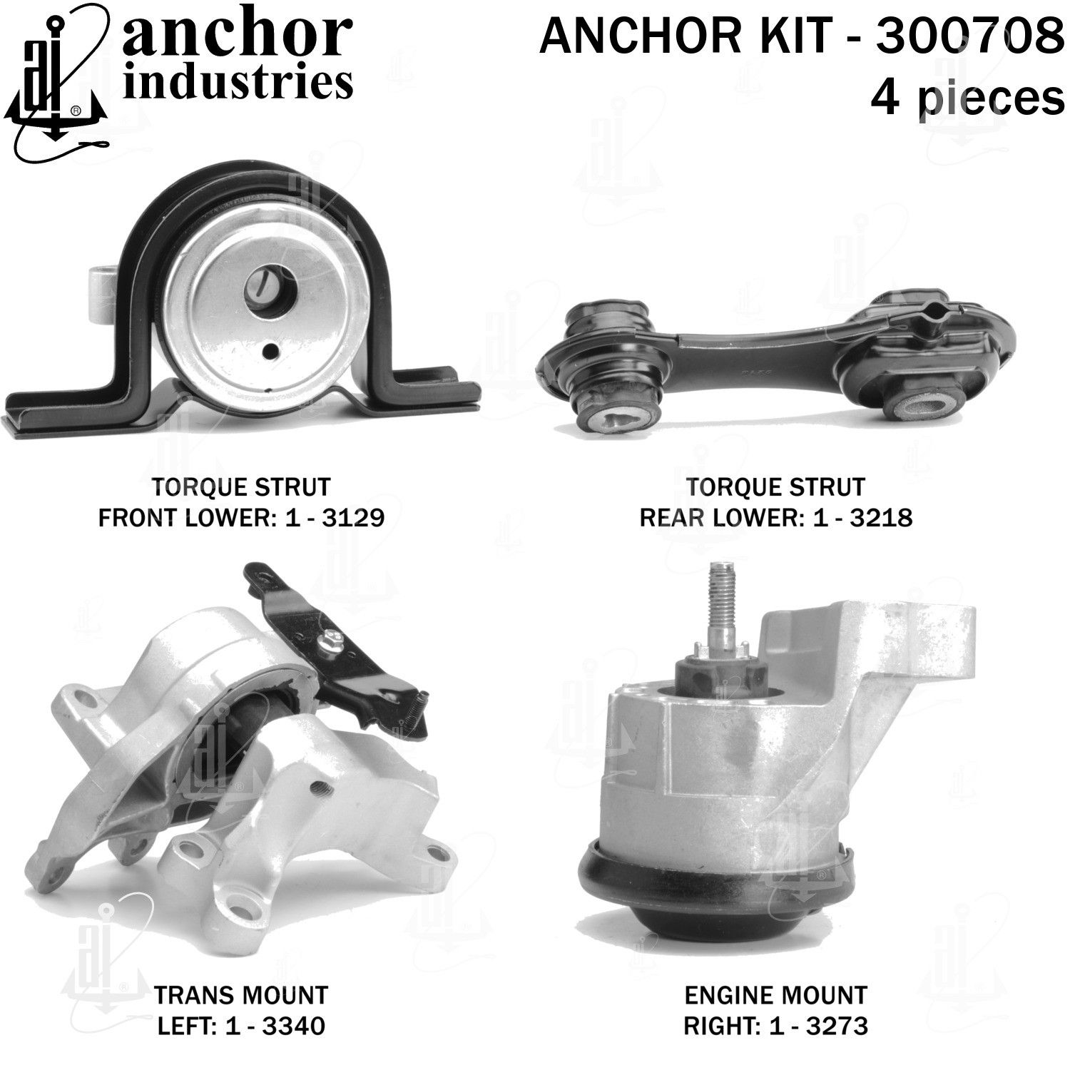 2019, 2018, 2017, 2016, 2015, 2014 Ford Police Interceptor Utility Engine Mount Kit