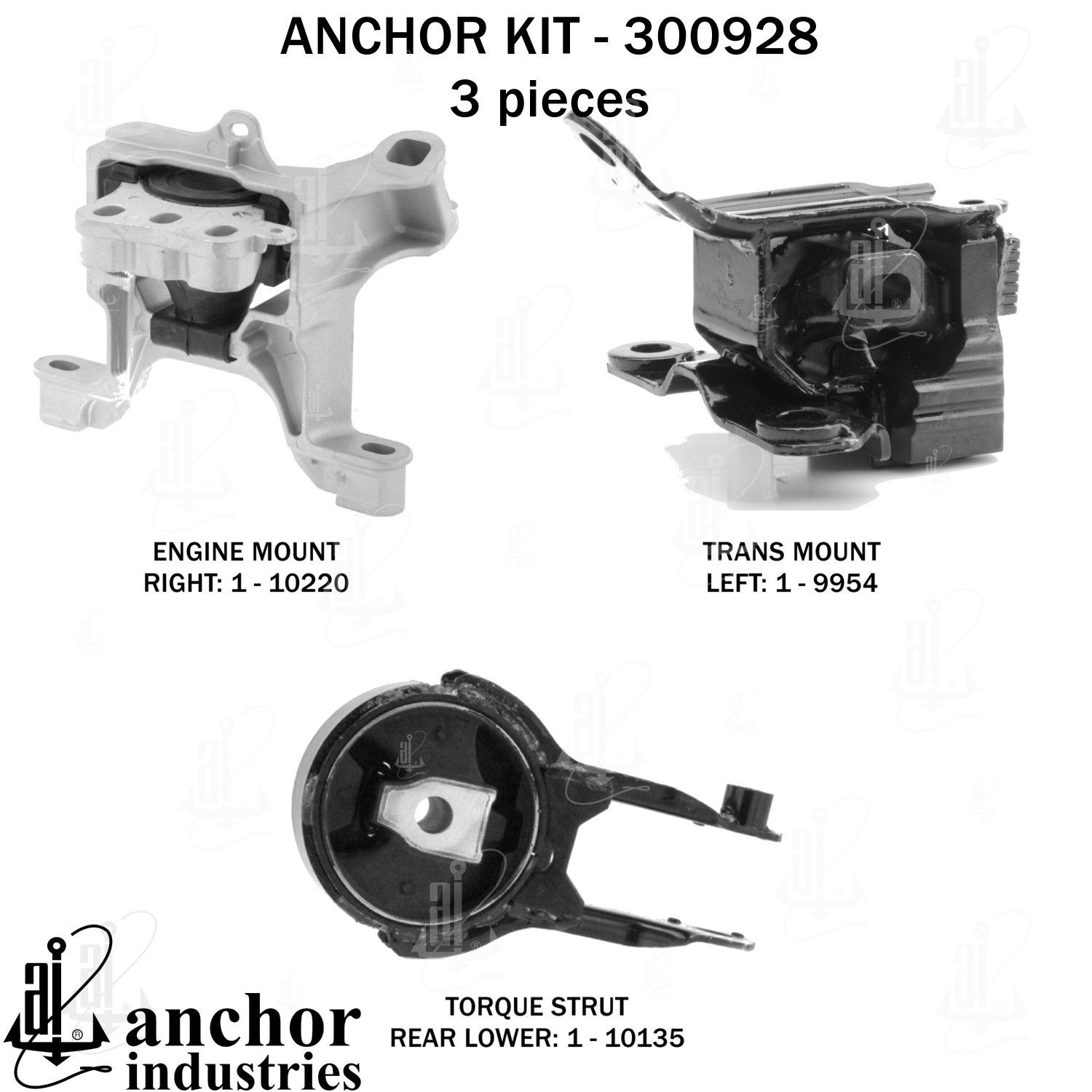 2019, 2018, 2017 Mazda 2 Engine Mount Kit