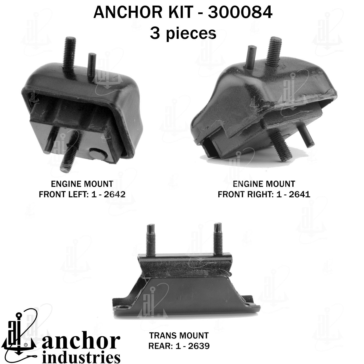 1990, 1989, 1988, 1987, 1986 Ford Bronco II II Engine Mount Kit