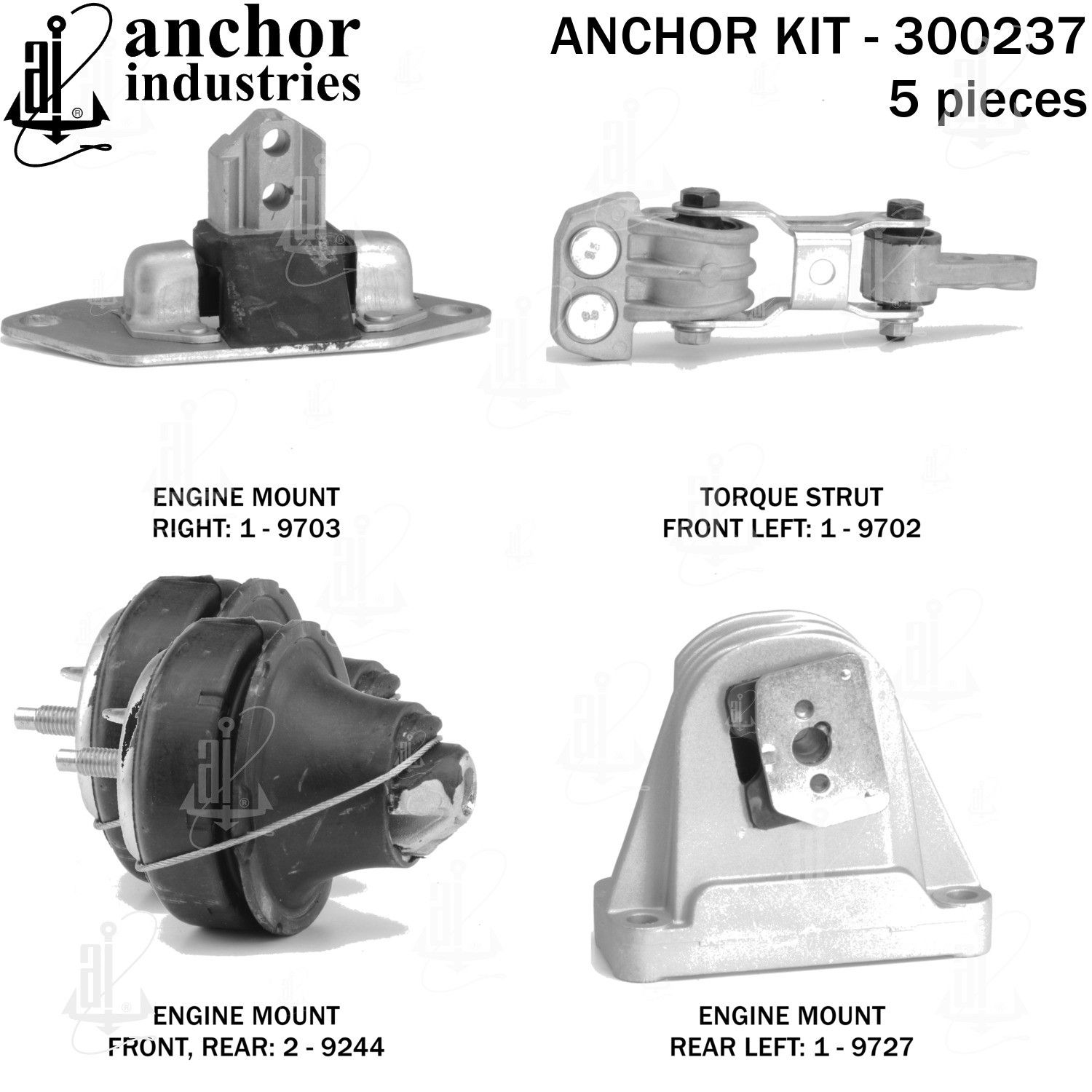 2006, 2005, 2004 Volvo S80 Engine Mount Kit