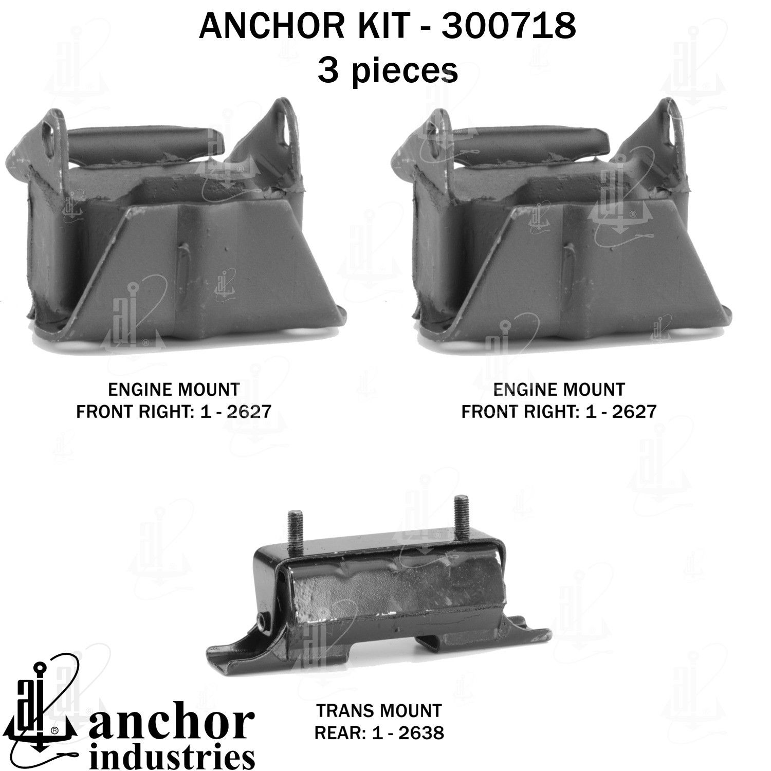 1993, 1992 GMC Jimmy Engine Mount Kit