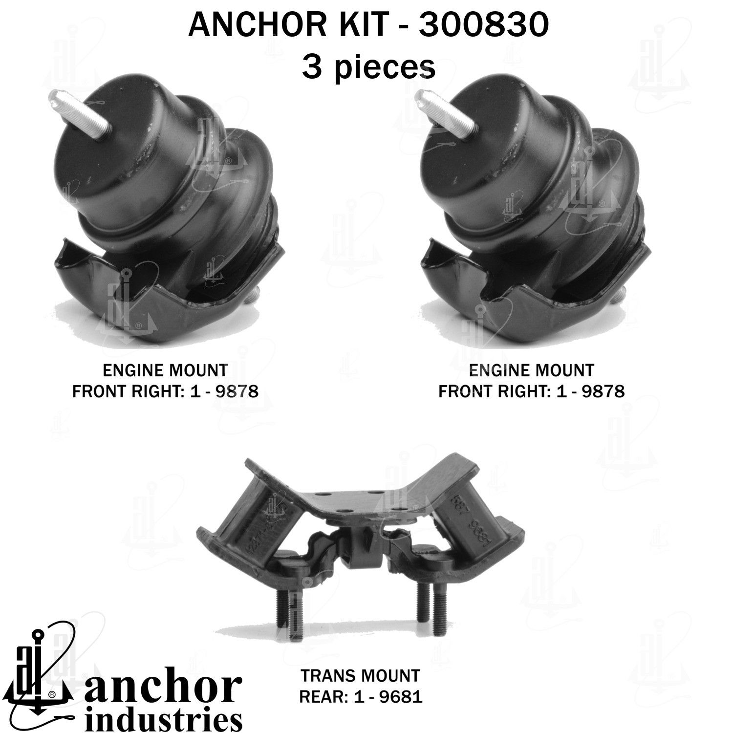 2003, 2002, 2001 Lexus LS430 Engine Mount Kit