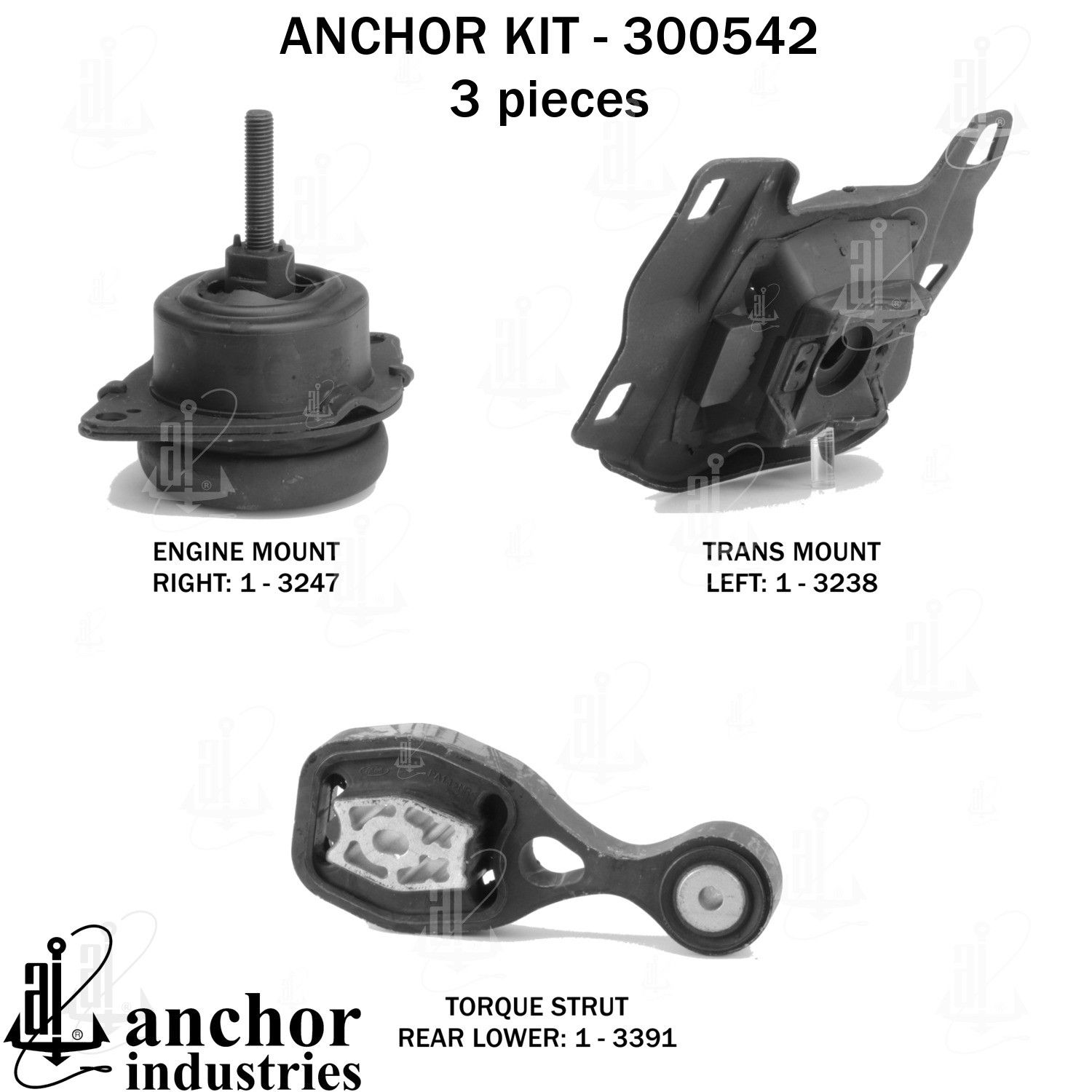 2019, 2018, 2017, 2016 Ford Explorer Engine Mount Kit