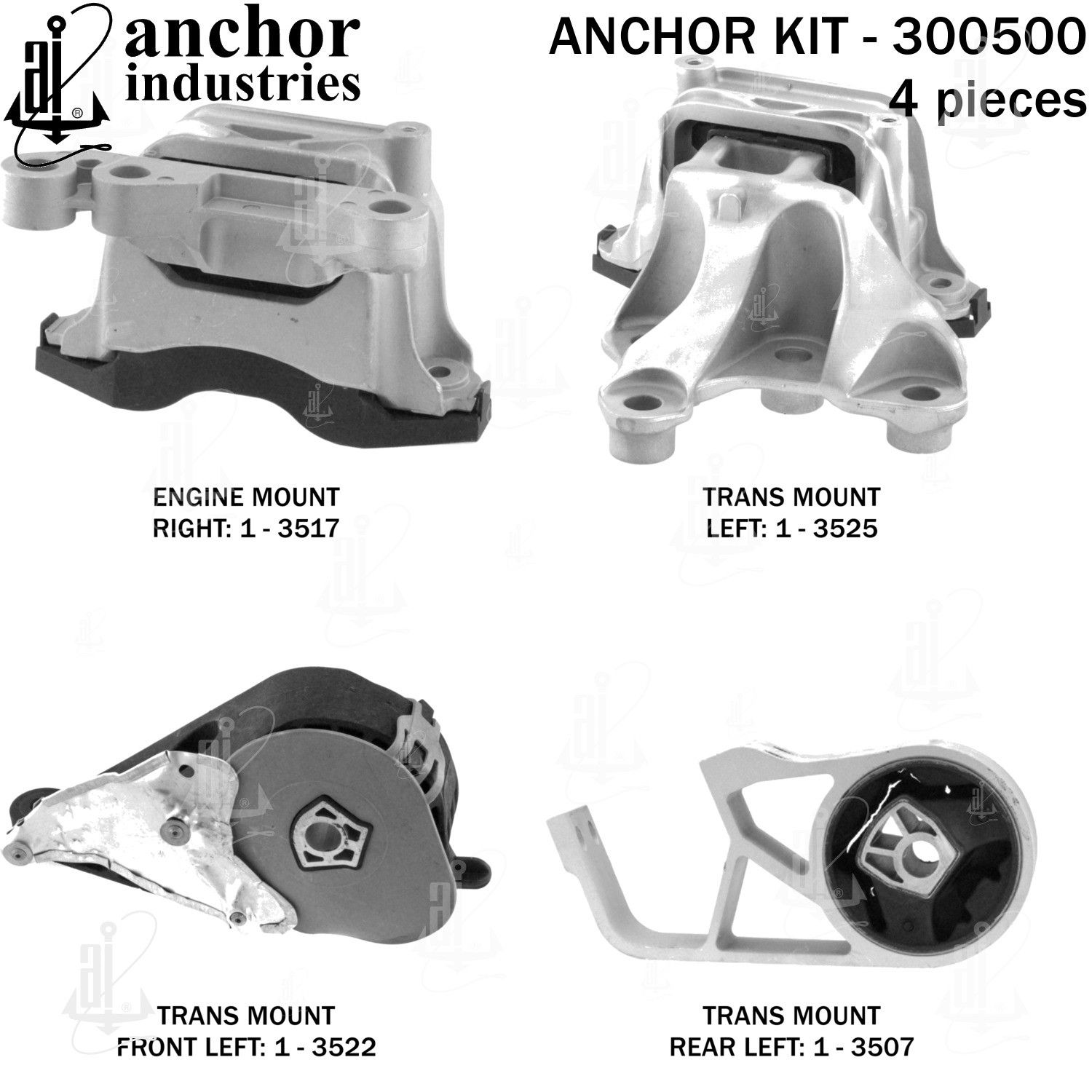 2023, 2022, 2021, 2020, 2019, 2018 Chevrolet Traverse Engine Mount Kit
