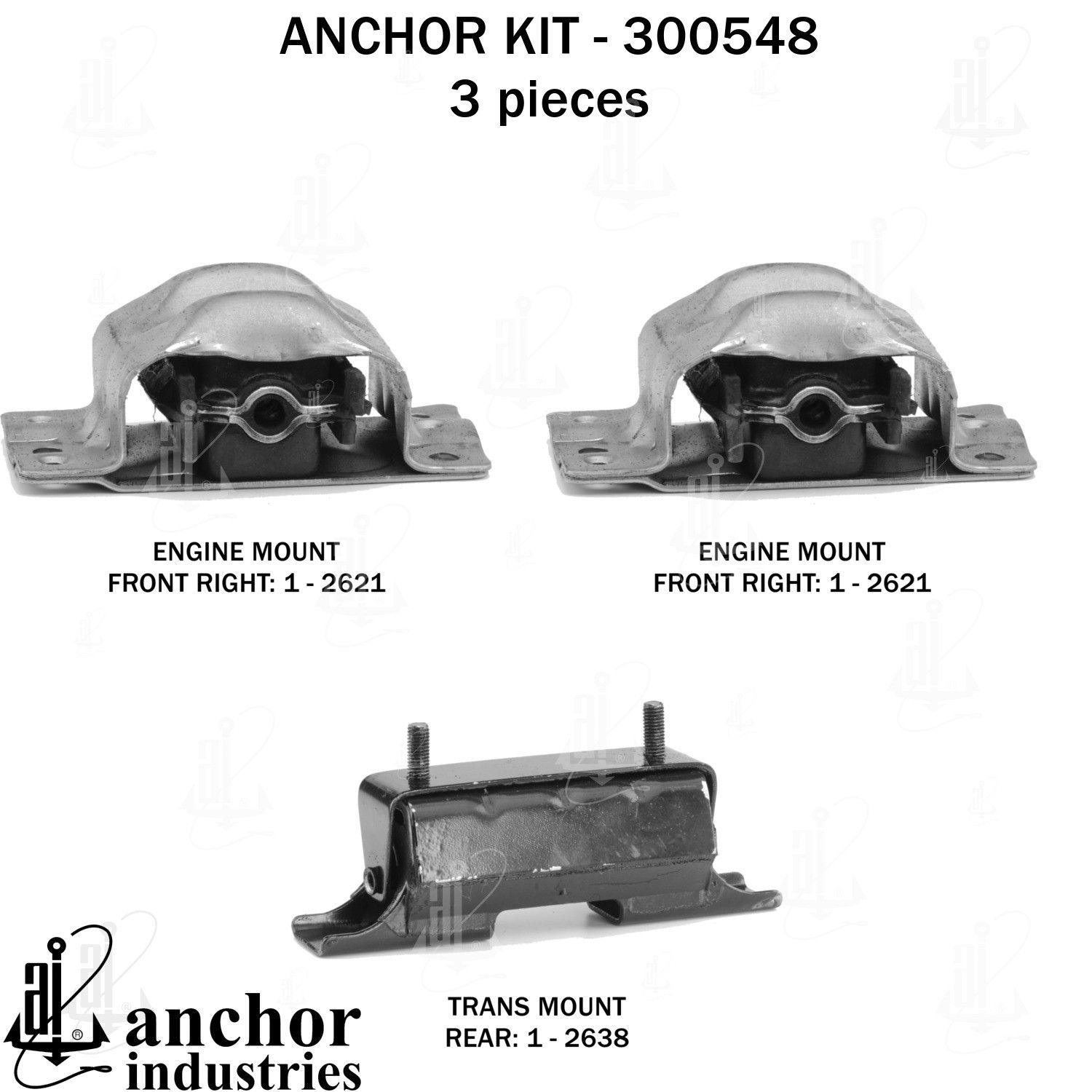 1991, 1990, 1989, 1988 GMC Jimmy Engine Mount Kit