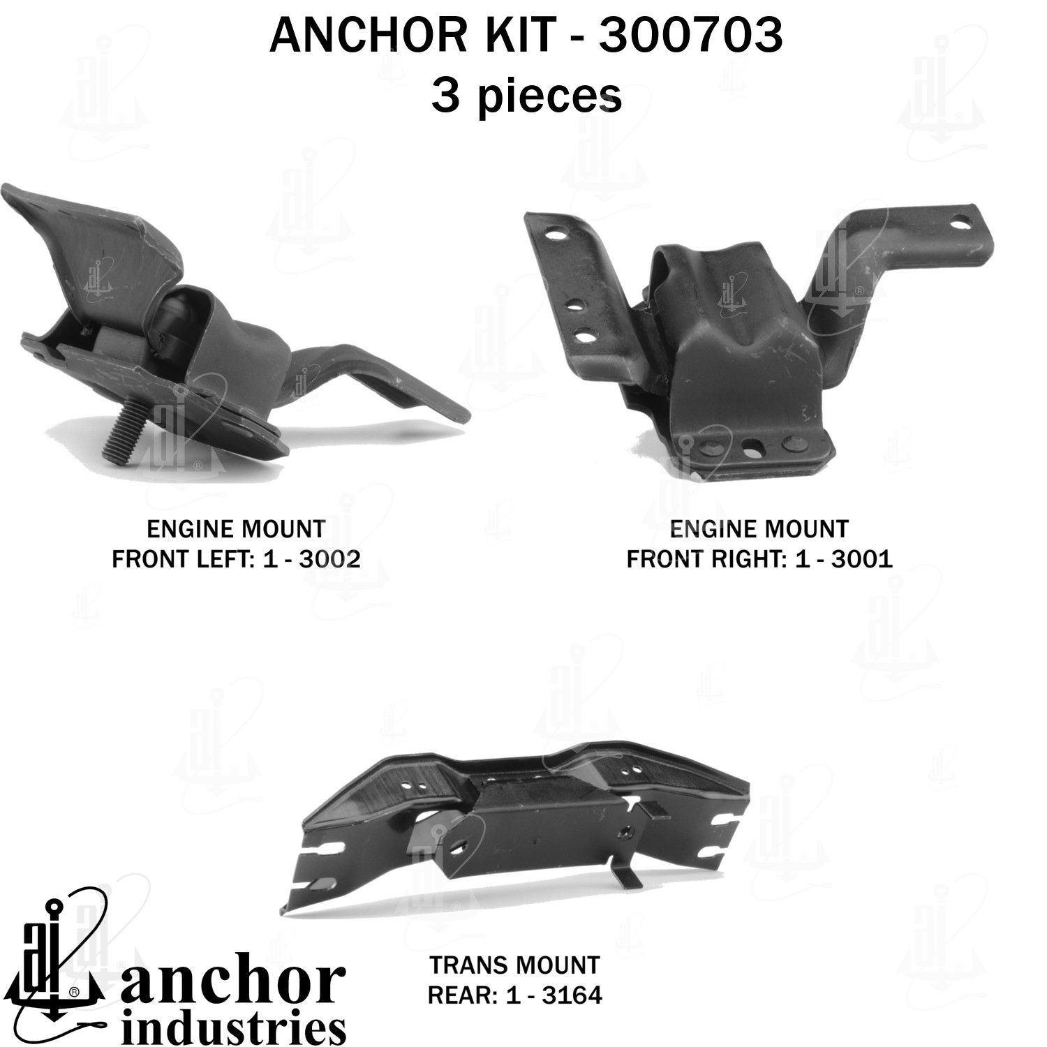 2002, 2001, 2000, 1999 Ford Mustang Engine Mount Kit