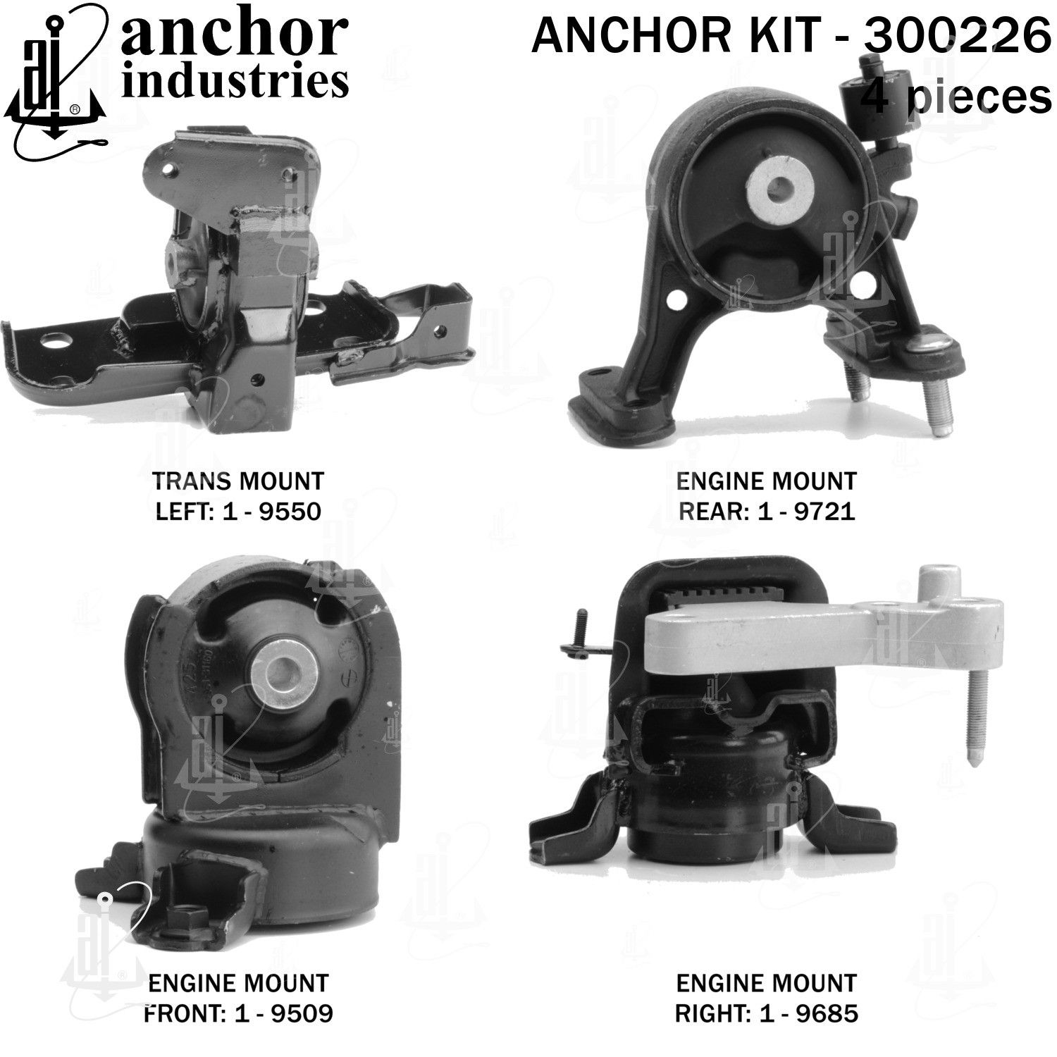 2012, 2011, 2010, 2009, 2008, 2007, 2006 Toyota RAV4 Engine Mount Kit