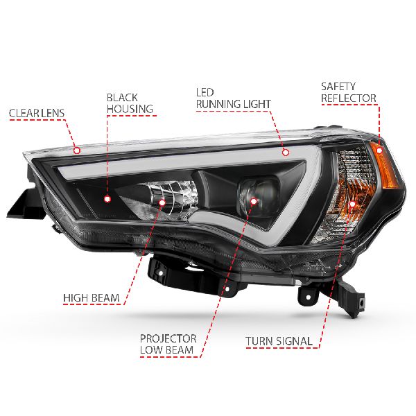 2014-2023 Toyota 4Runner Headlight Set (ANZO)
