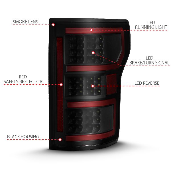 2018-2020 Ford F-150 Tail Light Set (ANZO)