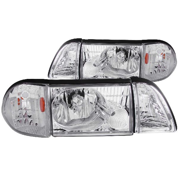 1987-1993 Ford Mustang Headlight Set (ANZO)