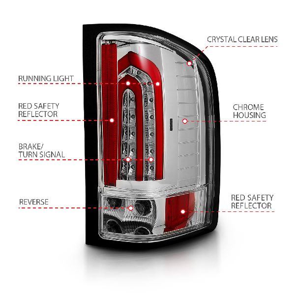 2007-2013 Chevrolet Silverado 1500 Tail Light (ANZO)
