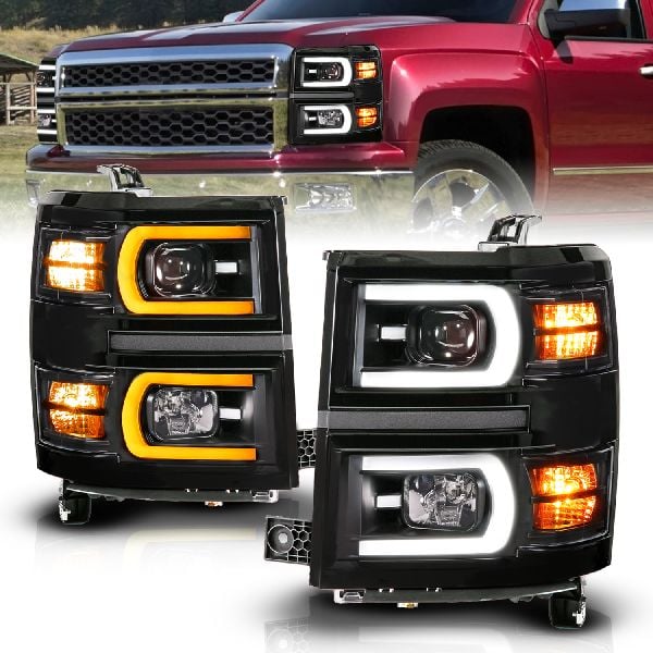 2014-2015 Chevrolet Silverado 1500 Headlight Assembly (ANZO)