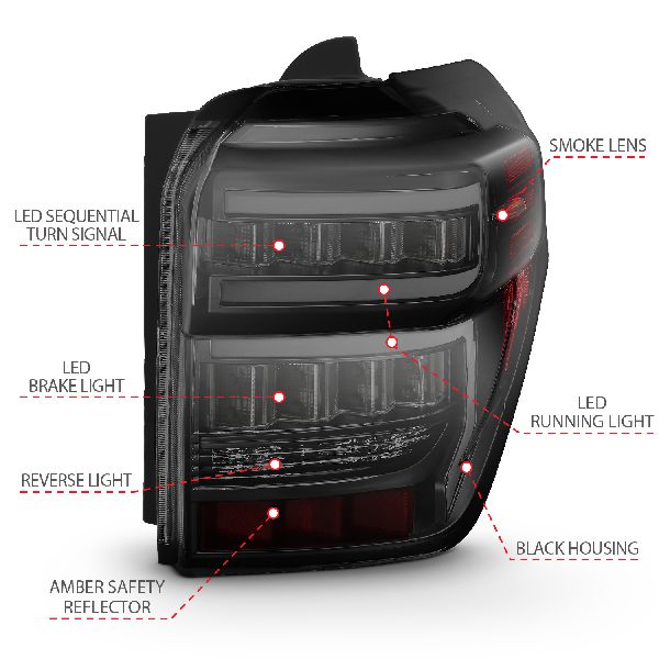 2014-2023 Toyota 4Runner Tail Light Set (ANZO)