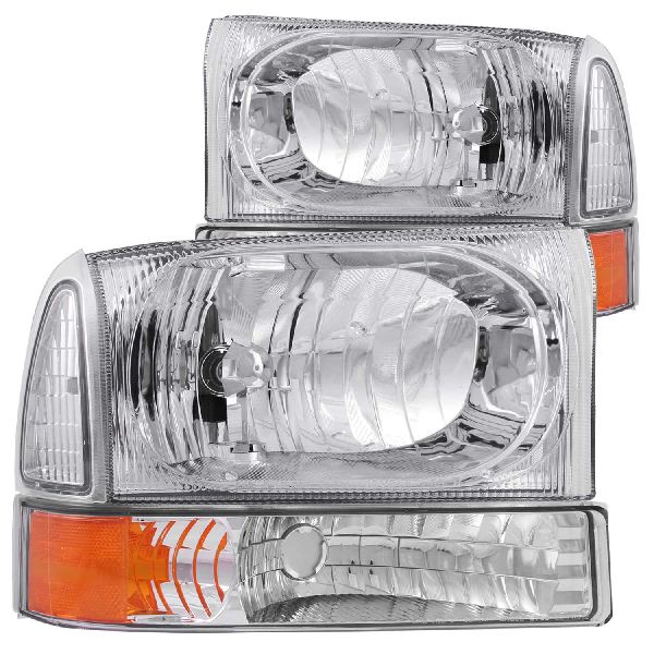 1999-2004 Ford F-550 Super Duty Headlight Set (ANZO)