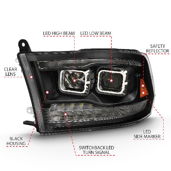 2019-2023 Ram 1500 Classic Headlight Assembly (ANZO)
