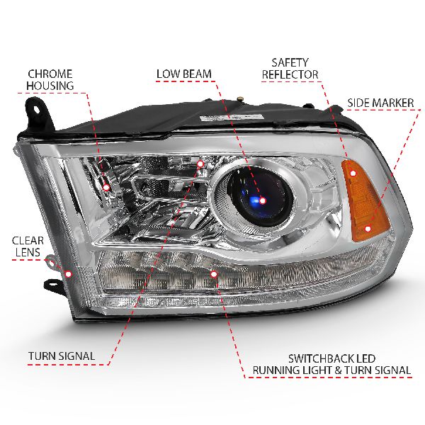2019-2023 Ram 1500 Classic Headlight Set (ANZO)