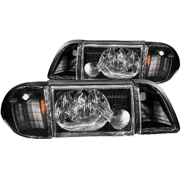 1987-1993 Ford Mustang Headlight Set (ANZO)