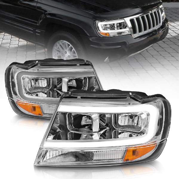 1999-2004 Jeep Grand Cherokee Headlight Assembly (ANZO)