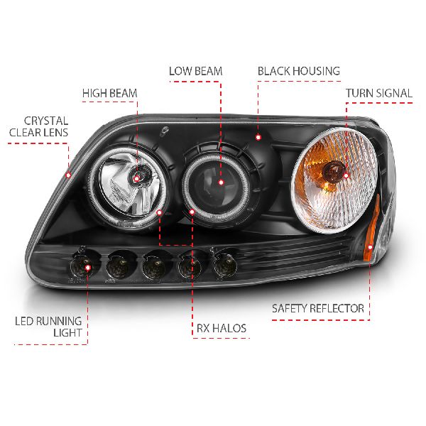 1997-2003 Ford F-150 Headlight Set (ANZO)