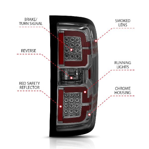 2014-2018 Chevrolet Silverado 1500 Tail Light (ANZO)
